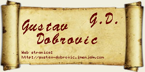 Gustav Dobrović vizit kartica